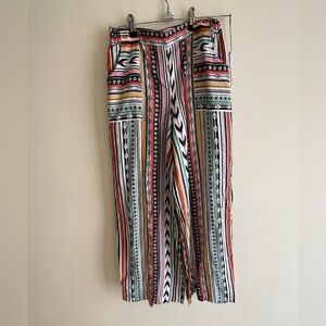 Multicolor Striped Women's Pants